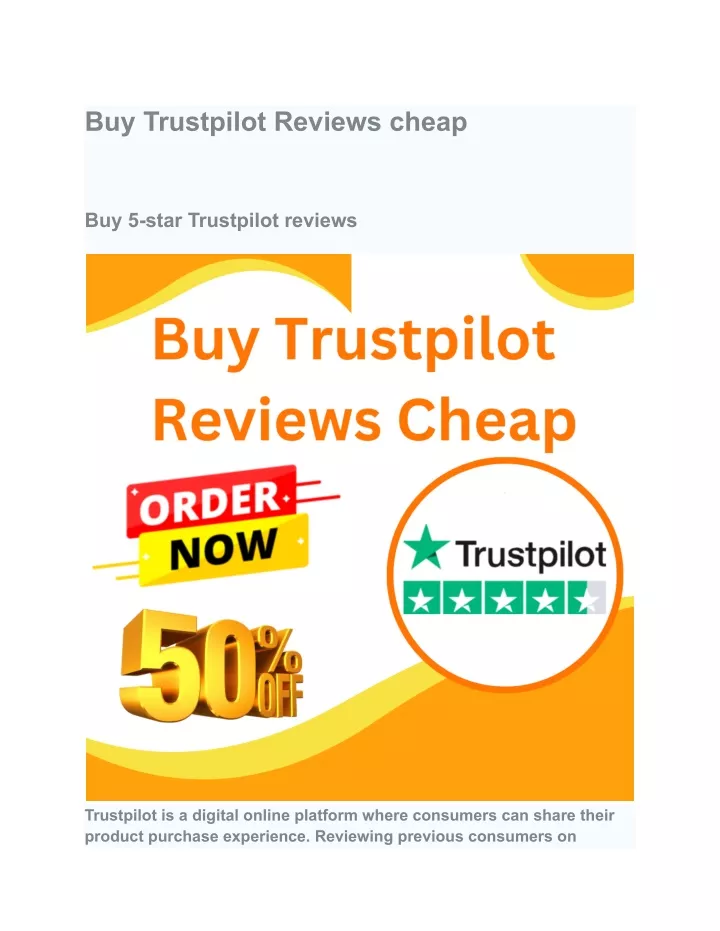 buy trustpilot reviews cheap