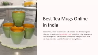 Discover the Best Tea Mugs Online in India at Ceramic She Wrote!