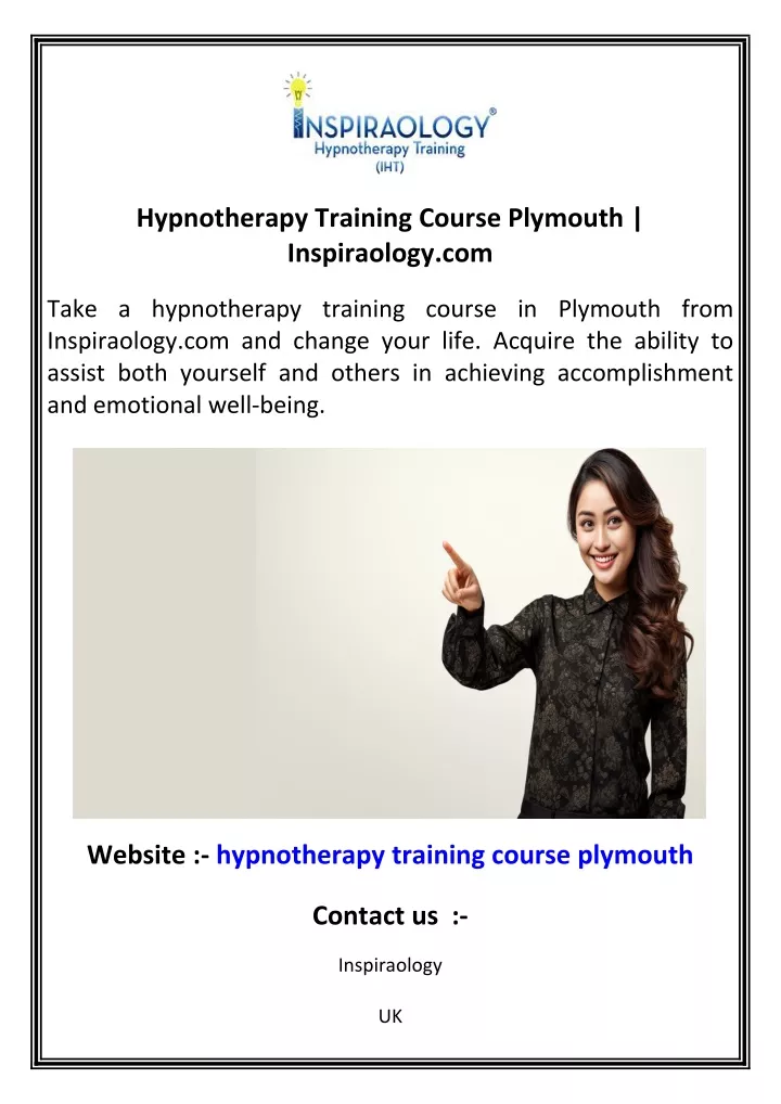 hypnotherapy training course plymouth