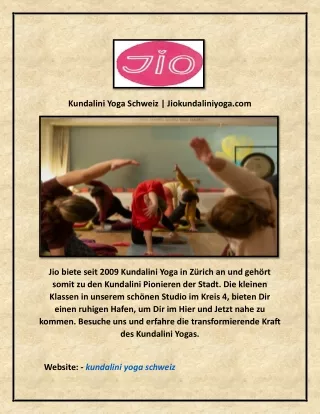 Kundalini Yoga Schweiz | Jiokundaliniyoga.com