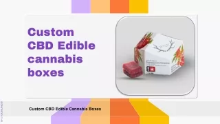 Custom CBD Edible Cannabi Boxes