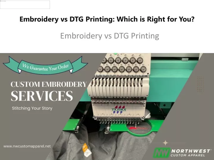 embroidery vs dtg printing which is right for you