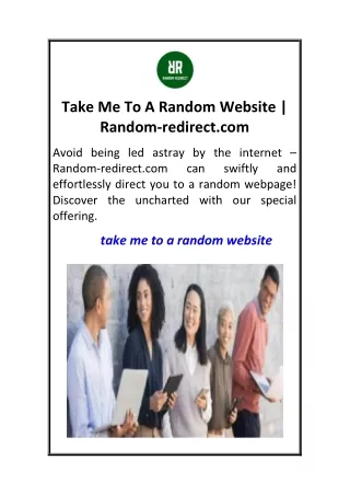 Take Me To A Random Website  Random-redirect.com