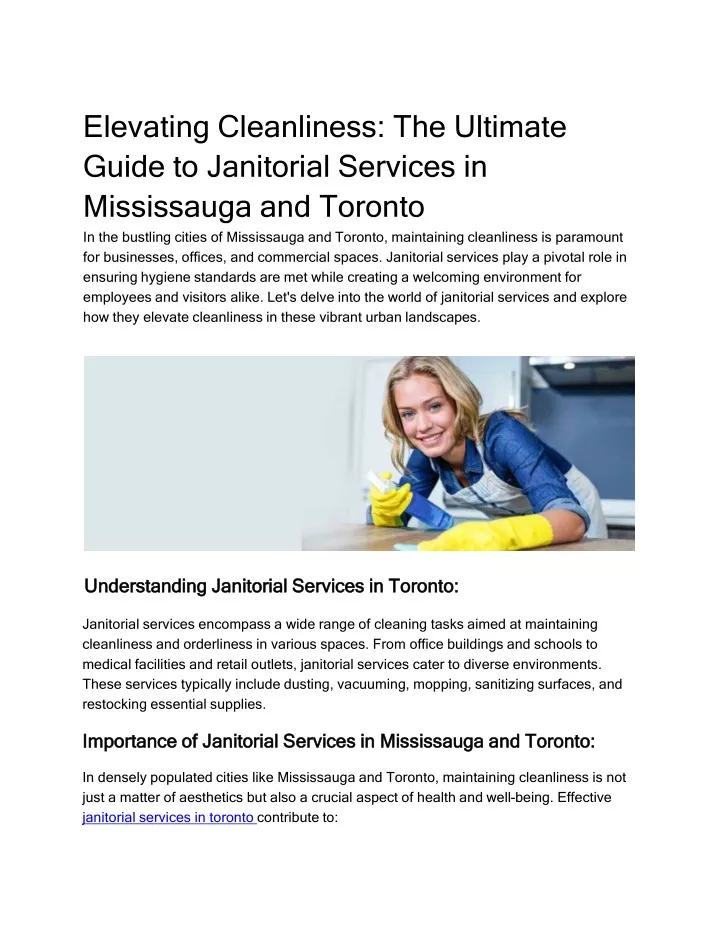 elevating cleanliness the ultimate guide