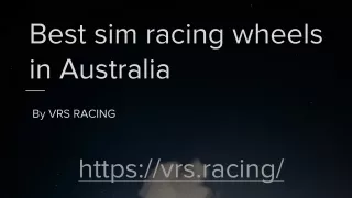 Best Sim Racing Wheels in Australia