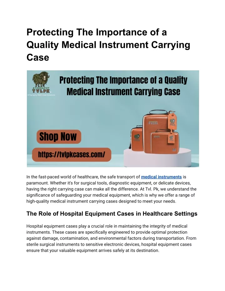 protecting the importance of a quality medical