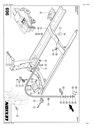 CLAAS LEXION 595-590 R Combine (NA) Parts Catalogue Manual Instant Download (SN 57900011-57999999)