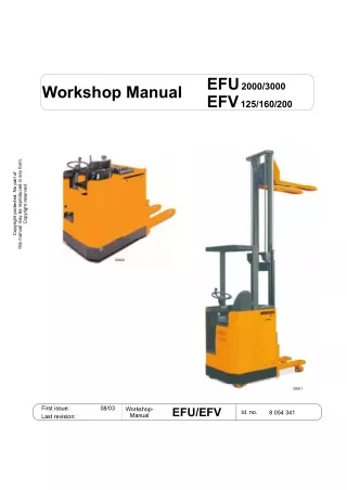 Still Wagner EFU 2000 Forklift Service Repair Manual