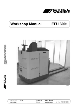 Still Wagner EFU 3001 Forklift Service Repair Manual