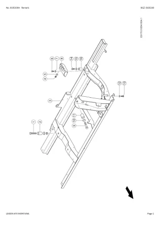 CLAAS LEXION 670 MONTANA Combine Parts Catalogue Manual Instant Download (SN C5000011-C5099999)