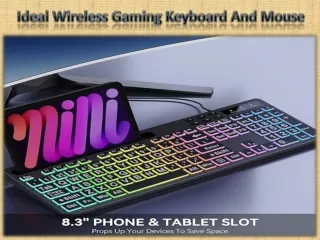 Ideal Wireless Gaming Keyboard And Mouse