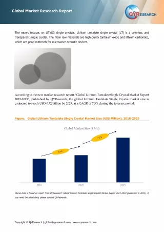 Global Top 13 Companies Accounted for 91% of total Lithium Tantalate Single Crystal market (QYResearch, 2021)