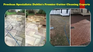 Proclean Specialists Dublin's Premier Gutter Cleaning Experts
