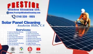 Solar Panel Cleaning Anaheim Hills, CA