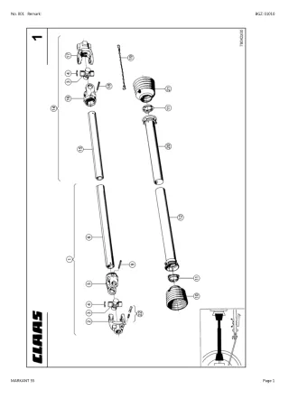 CLAAS MARKANT 55 Baler Parts Catalogue Manual Instant Download (SN 02800009-02899999)