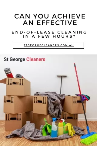 Can You Achieve an Effective End-of-Lease Cleaning in a Few Hours