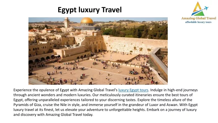 egypt luxury travel