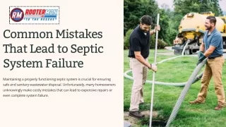 Common Mistakes That Lead to Septic System Failure