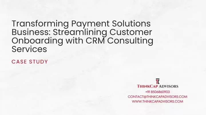 transforming payment solutions business