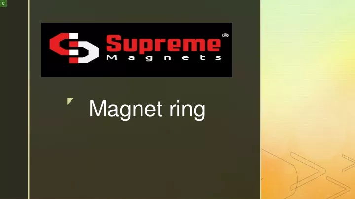 z magnet ring