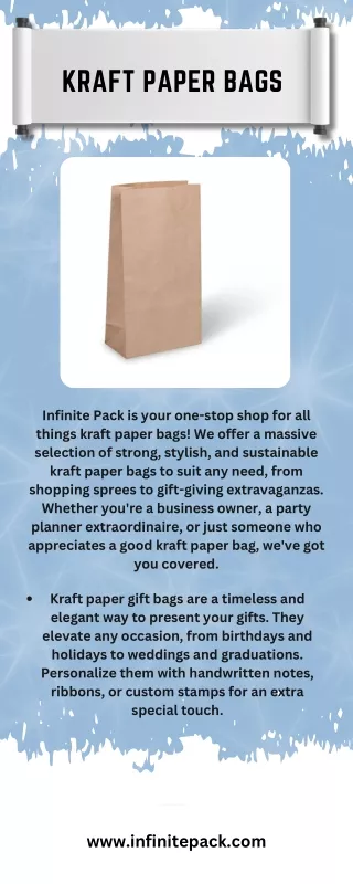 Kraft paper bags