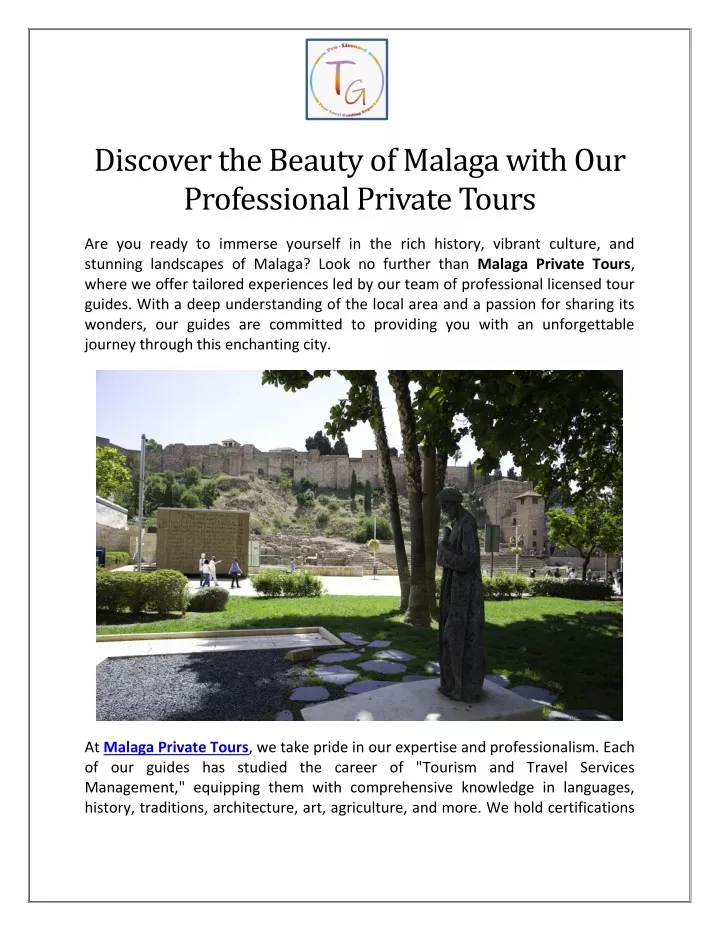 discover the beauty of malaga with