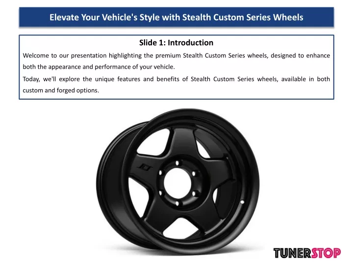 elevate your vehicle s style with stealth custom series wheels