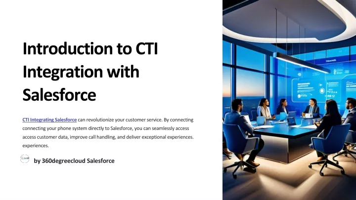 introduction to cti integration with salesforce
