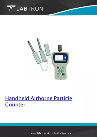handheld airborne particle counter
