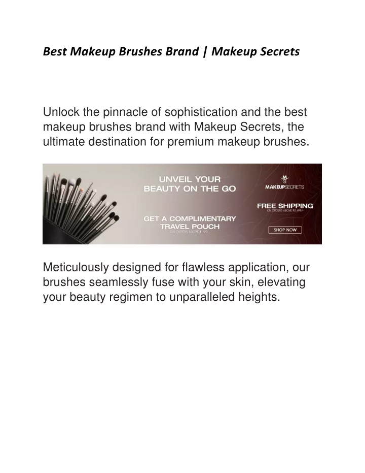 best makeup brushes brand makeup secrets unlock