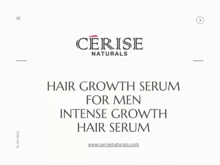 Hair Growth Serum For men Intense Hair Growth Serum