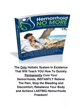 Hemorrhoids No More™ Free eBook PDF Download