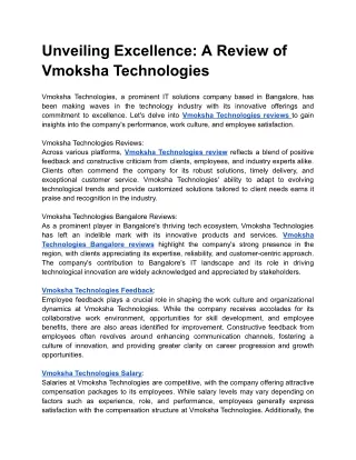 Unveiling Excellence_ A Review of Vmoksha Technologies