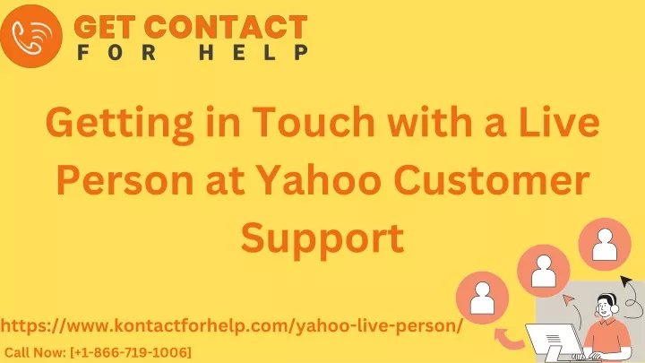 getting in touch with a live person at yahoo