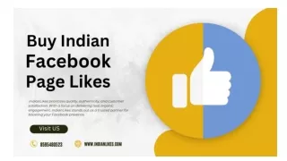 Buy Indian Facebook Page Likes - IndianLikes