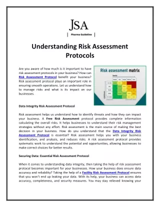 Understanding Risk Assessment Protocols