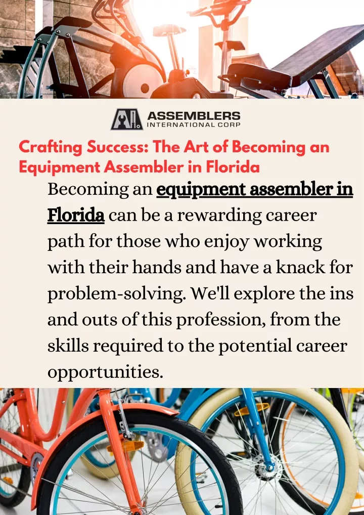 crafting success the art of becoming an equipment