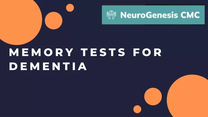 memory tests for dementia