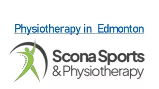 Physiotherapy in  Edmonton