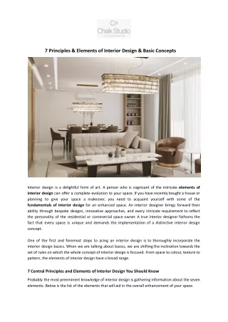 7 principles elements of interior design basic