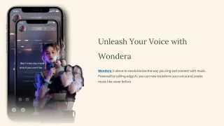 Wondera: AI Singing Voice Generator