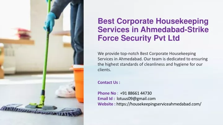 best corporate housekeeping services in ahmedabad