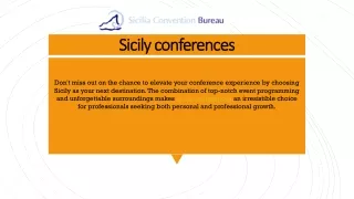 Sicily conferences