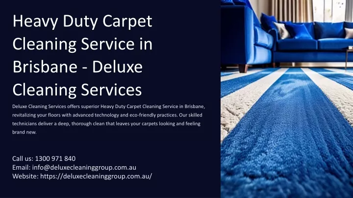 heavy duty carpet cleaning service in brisbane