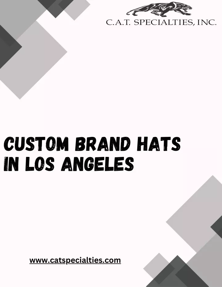 custom brand hats in los angeles
