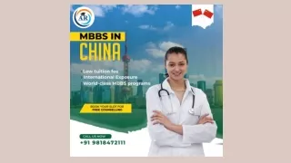 Charting Your Medical Career: MBBS in China