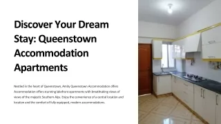 Discover Your Dream Stay: Queenstown Accommodation Apartments