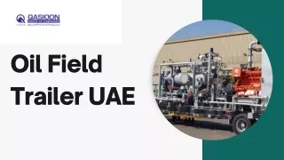 Oil Field Trailer UAE