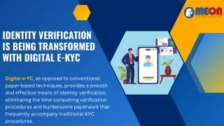 The Development of e-KYC for Identity Verification