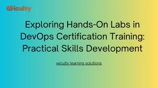 Exploring Hands-On Labs in DevOps Certification Training Practical Skills Development